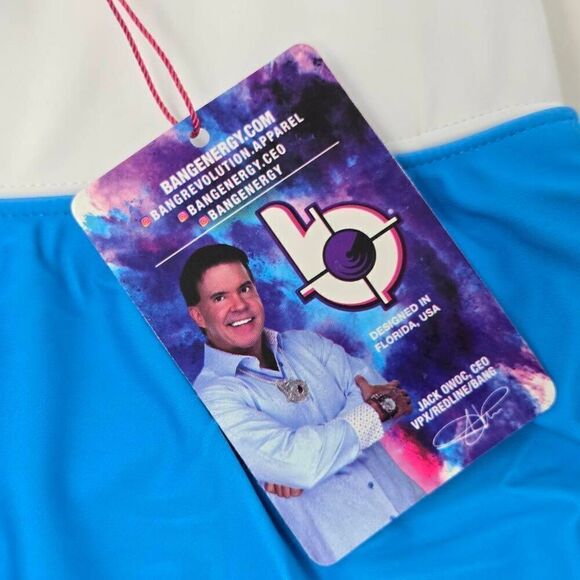 BANG ENERGY REVOLUTION GAMEDAY ATHLETIC SKIRT SKORT BLUE WOMENS MEDIUM NEW - Picture 4 of 6